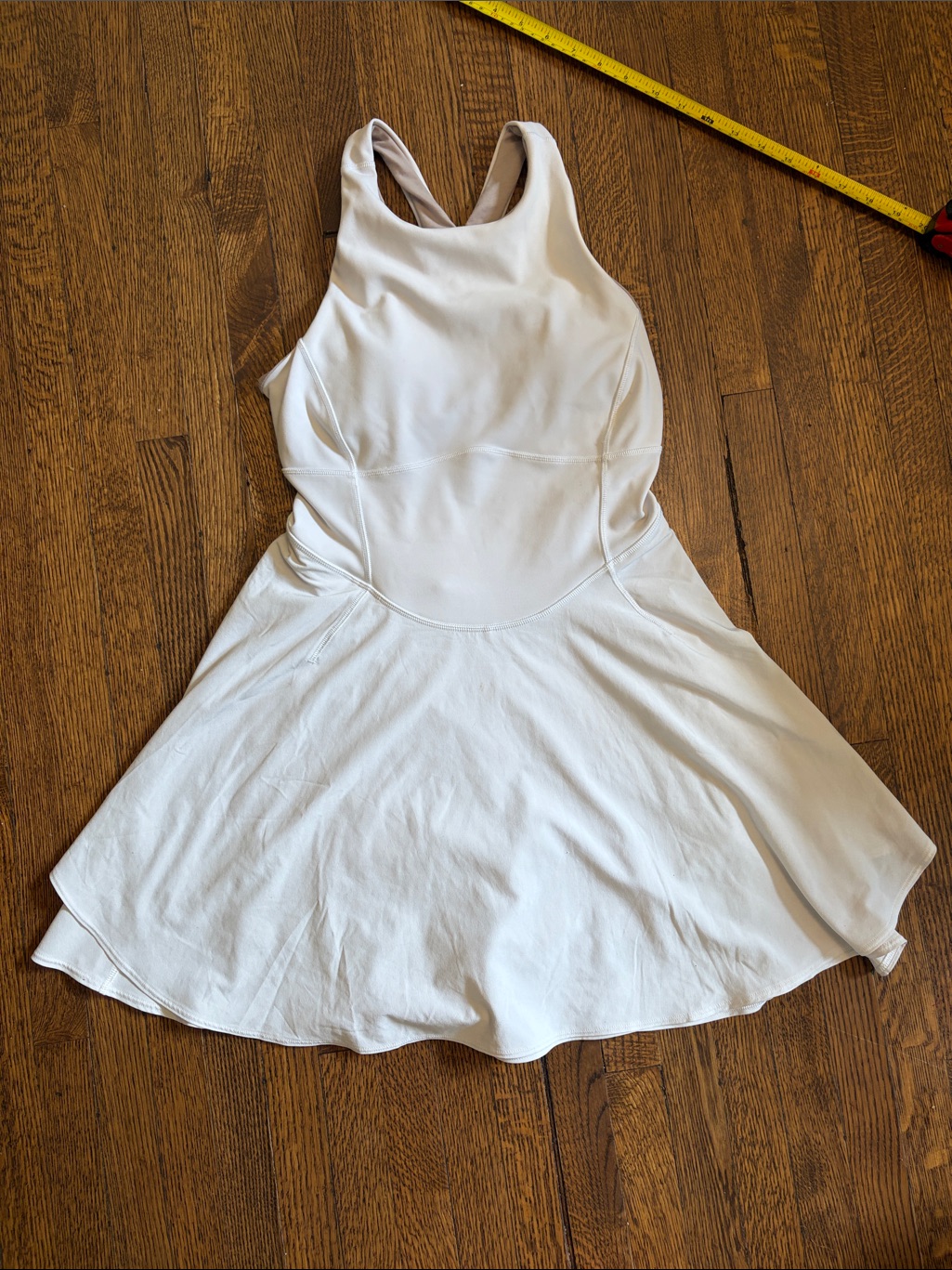 White Lululemon Court Crush Tennis Dress